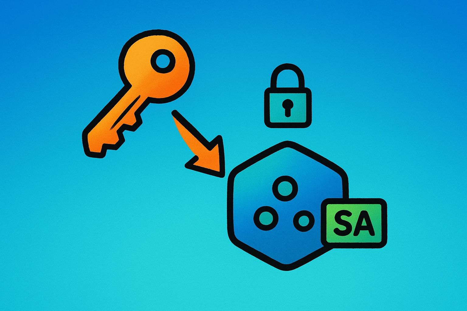 Illustration of IAM roles on AWS EKS