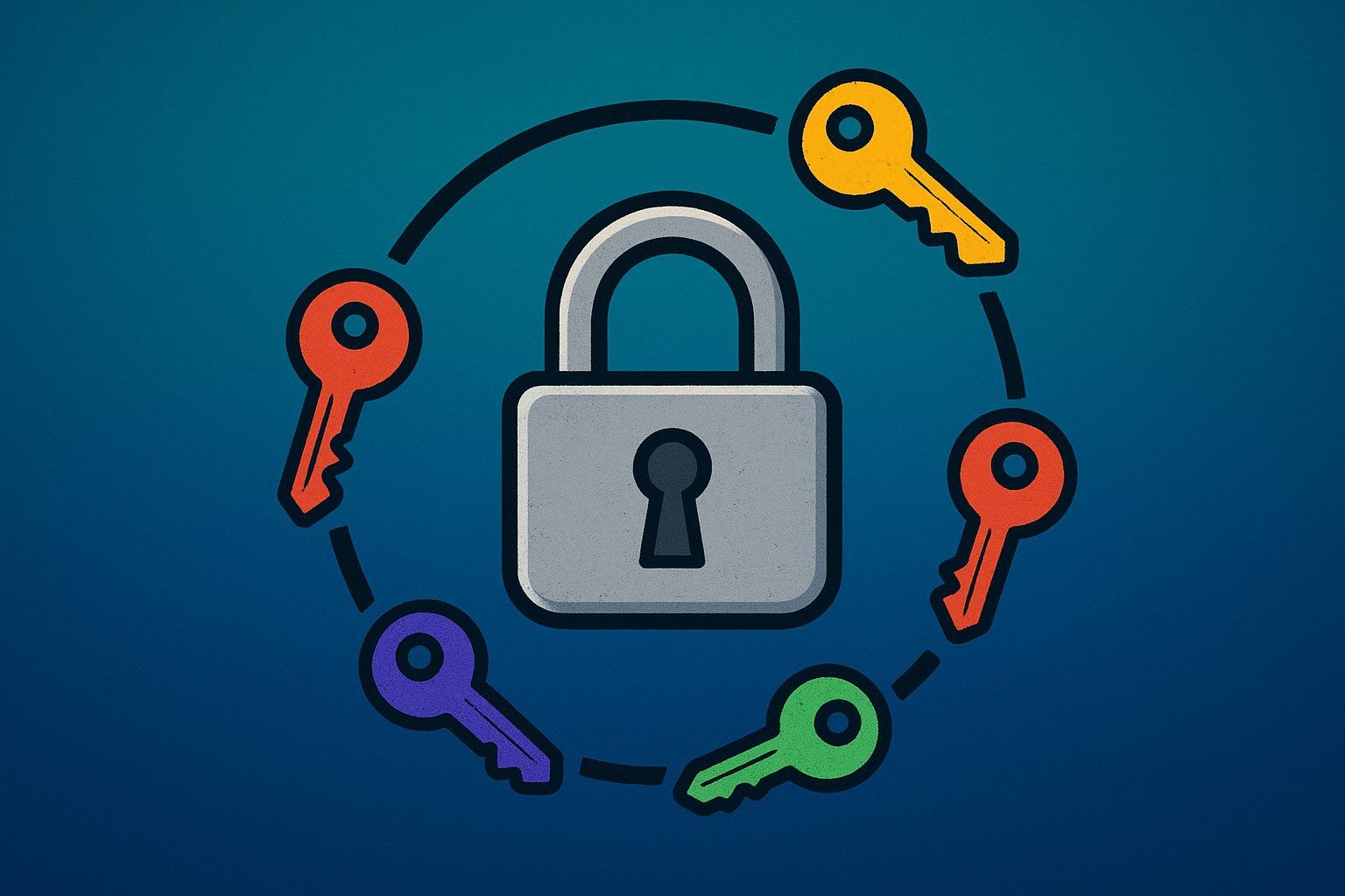 Illustration of rotating secrets on aws