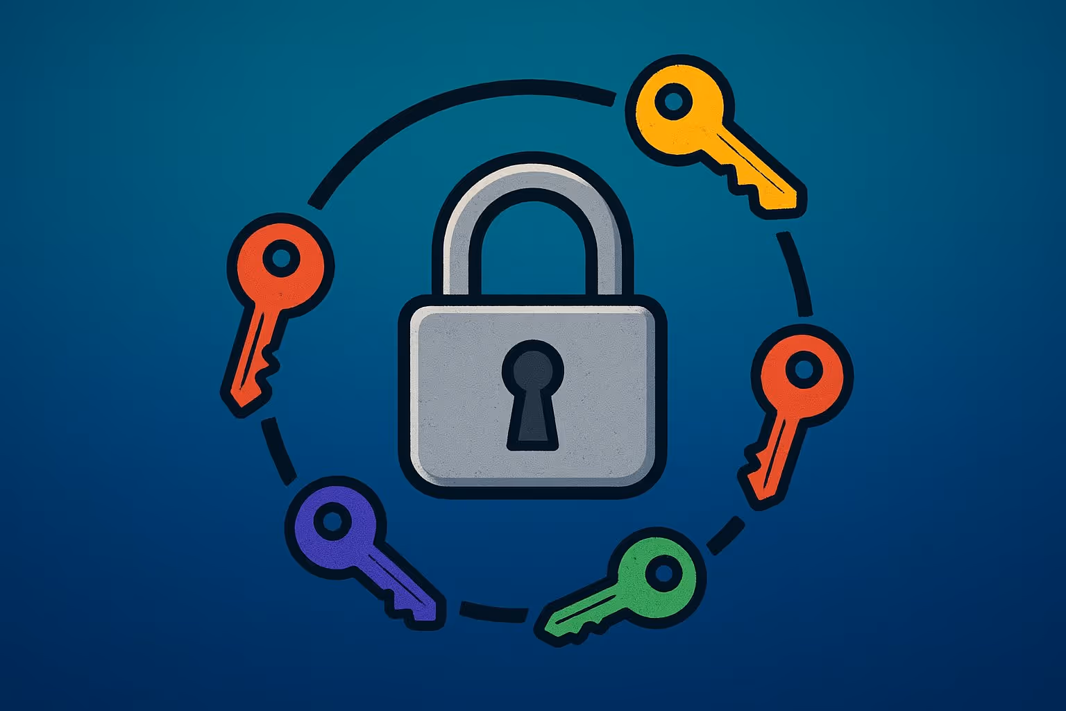 Illustration of rotating secrets on aws