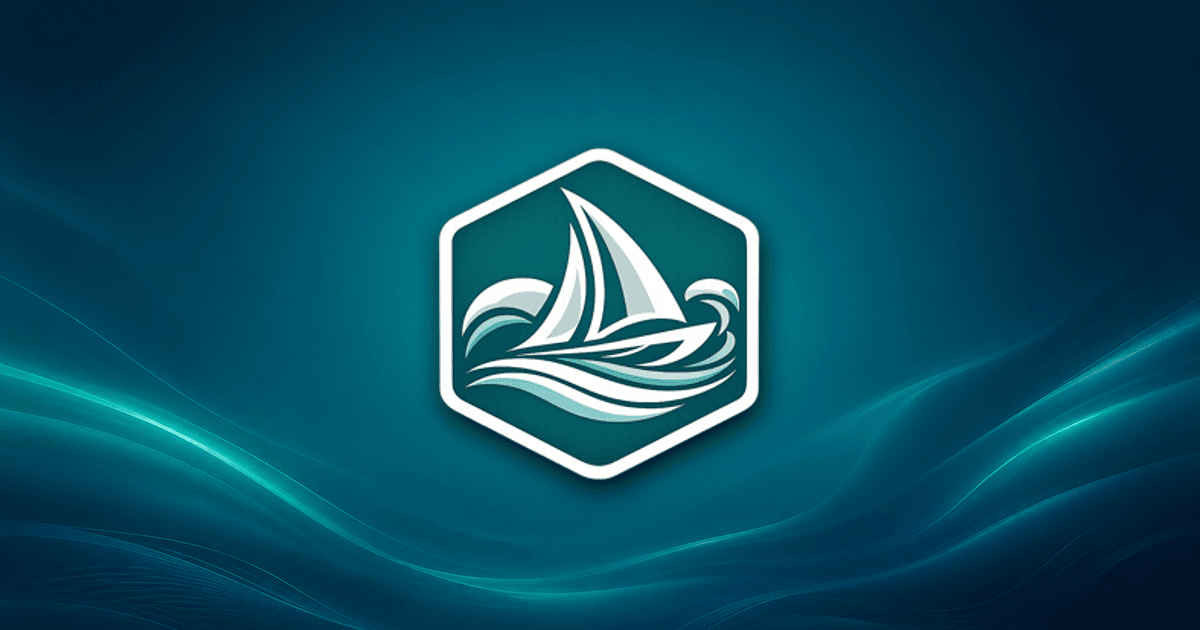 Abstract teal platform layers stacked above a Kubernetes cluster, representing a managed platform built around it